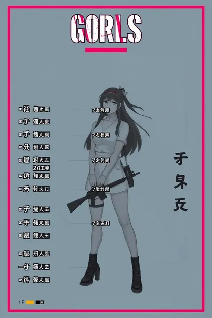 Classement de la liste de la ligne avant de Girls Frontline révélé