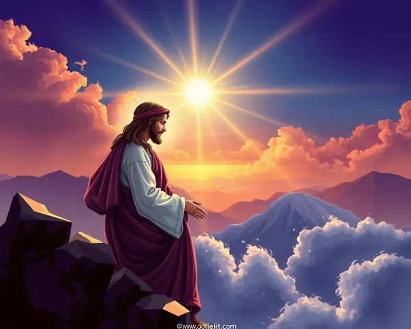 Clip art de Jésus beau au format PNG