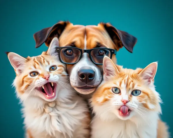 Collection d'images amusantes de chiens et de chats