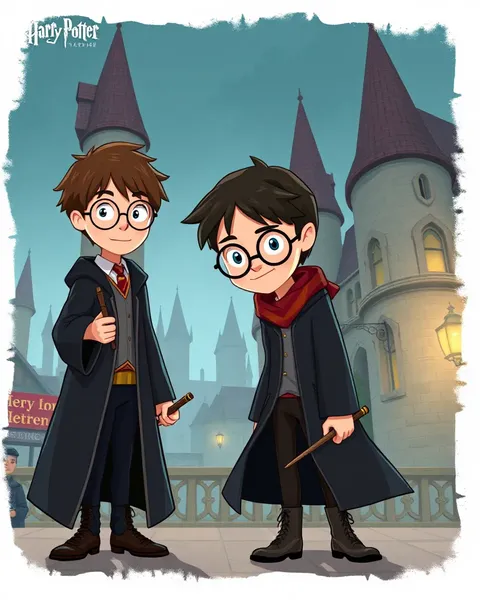 Collection d'images de Harry Potter en cartoon