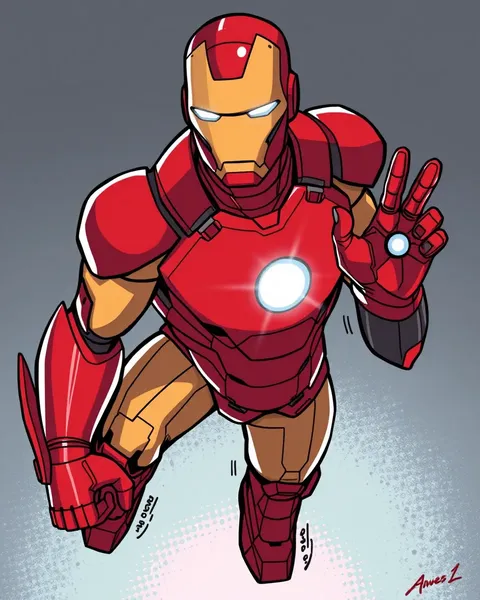 Collection d'images de Iron Man cartoon