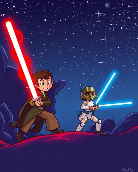 Collection d'images de cartoon Star Wars