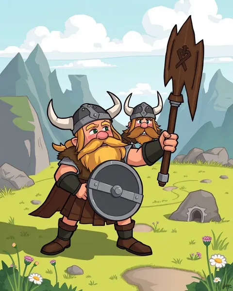 Collection d'images de cartoon Viking