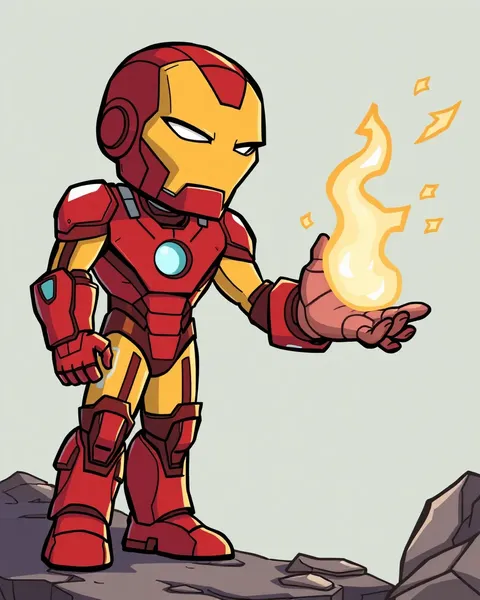 Collection d'images de cartoon de Iron Man