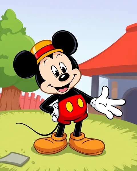 Collection d'images de cartoon de Mickey Mouse