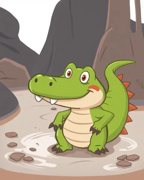 Collection d'images de crocodile cartoon