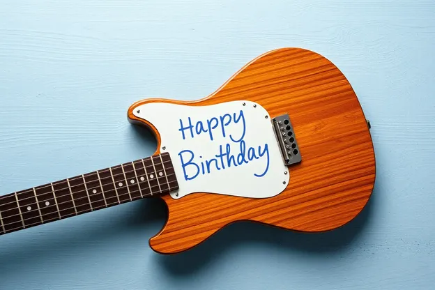 Collection d'images de guitare de bon anniversaire