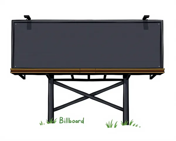 Collection d'images de stock de clip-art de Billboard en format PNG