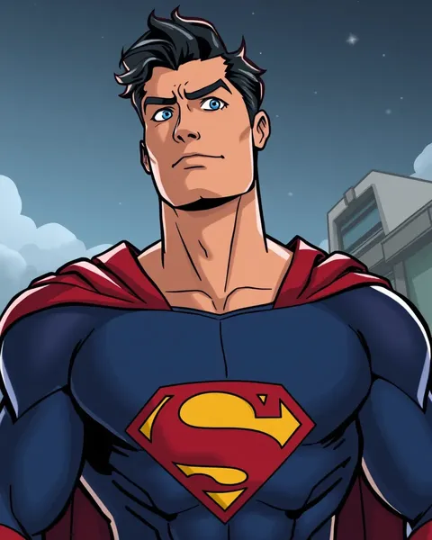 Collection de photos de Superman en cartoon pour les fans de bandes dessinées