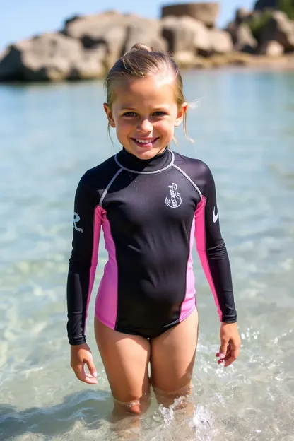 Combinaison de protection pour les filles pour les activités aquatiques