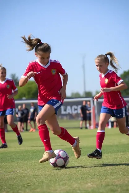 Compétences de soccer des filles de 14 ans pour une meilleure performance