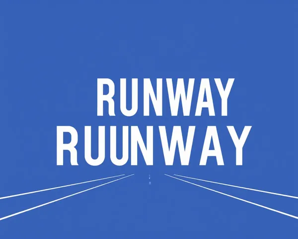 Concept de conception graphique de logo en PNG pour Runway