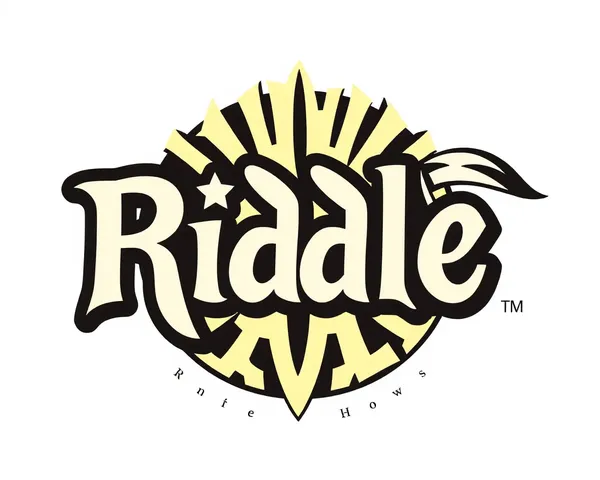 Concept de design d'icône de logo de Riddle en PNG