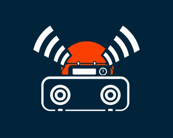 Concept de logo de signal radio PNG