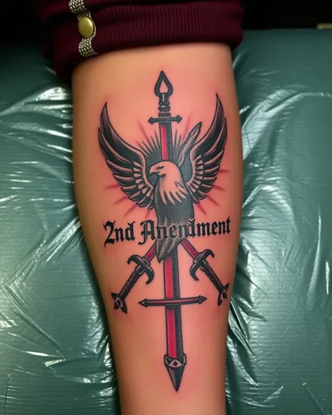 Concept de tatouage des 2e amendement et idées