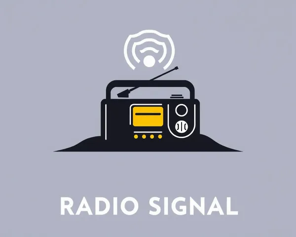 Conception d'icône de logo de signal radio en PNG