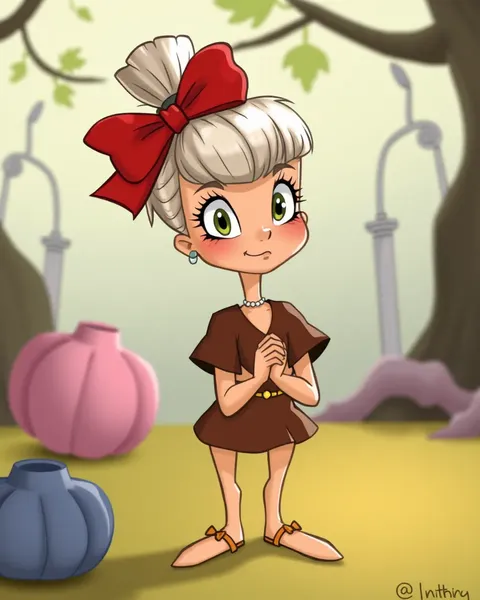 Conception d'image de cartoon de Cindy Lou Who