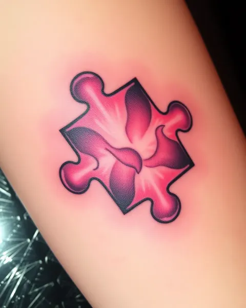 Conception d'un tatouage de pièce de puzzle personnalisé