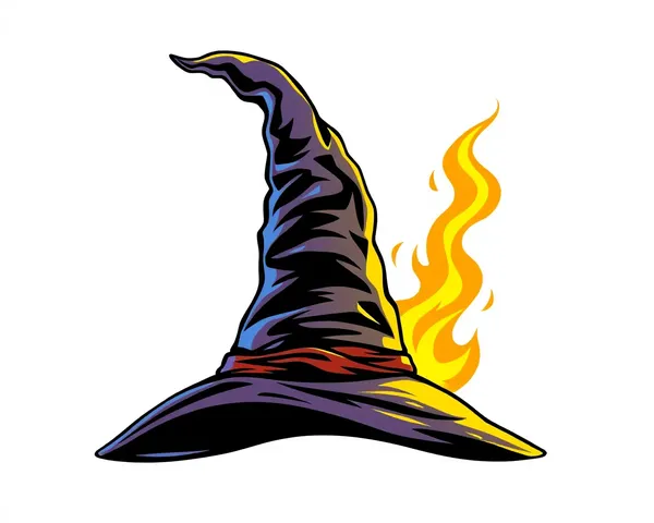 Conception de chapeau de sorcière PNG pour fantasy