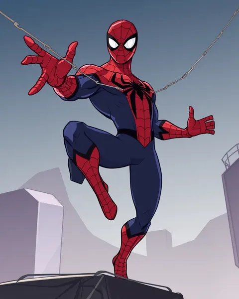 Conception de design de cartoon Spiderman