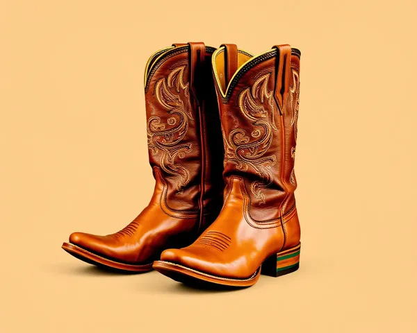 Conception de design graphique de bottes de cowboy