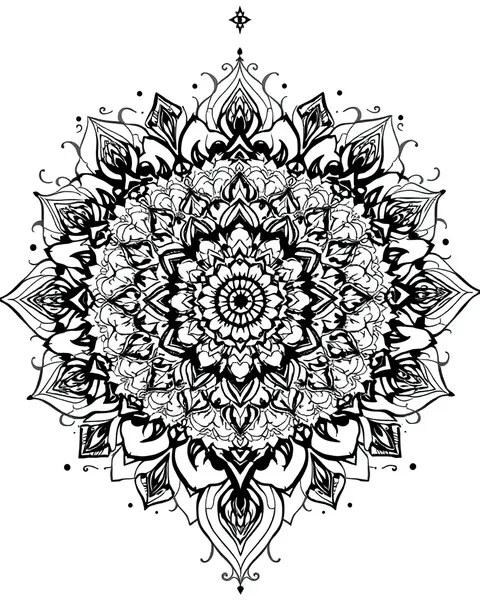 Conception de tatouage mandala pour la paix intérieure