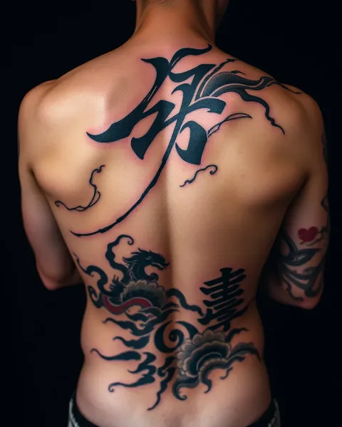 Conception de tatouages japonais pour les dos et leurs significations