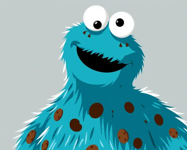 Conception graphique de monstre de cookie PNG