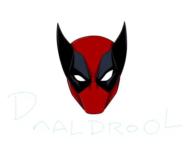 Conception graphique du logo Deadpool Wolverine PNG