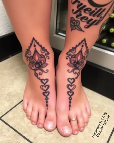 Conceptions de Tatouage de Pied Unique pour les Femmes