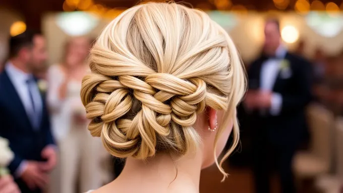 Conceptions de coiffure relevés pour les cheveux de mariage 2025