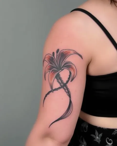 Conceptions de tatouage de lily significatives pour les femmes