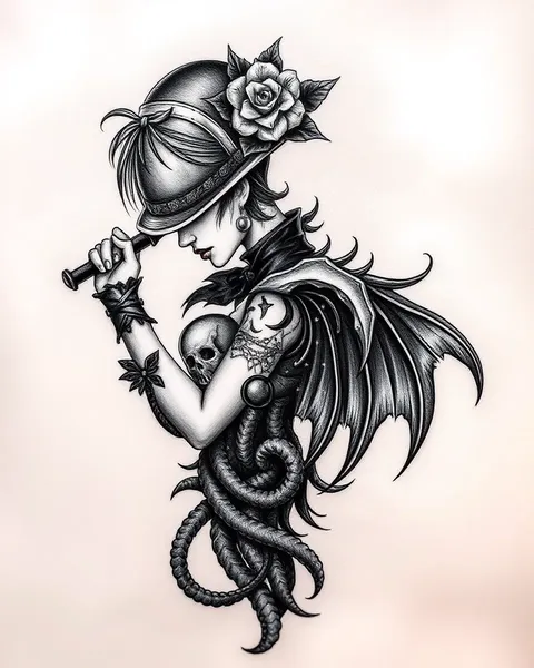 Conceptions de tatouage gothique pour exprimer des émotions et des pensées sombres