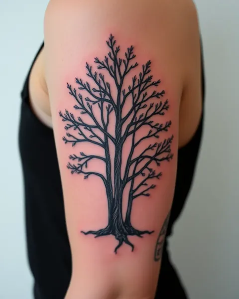 Conceptions de tatouage inspirées des arbres pour vous