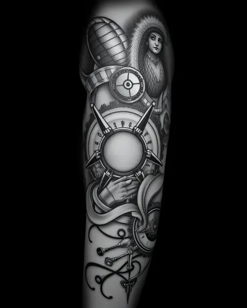 Conceptions de tatouage steampunk pour les fans de science-fiction