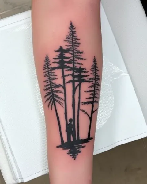 Conceptions de tatouages avec des arbres et des branches