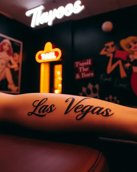 Conceptions de tatouages de Vegas Fine Line