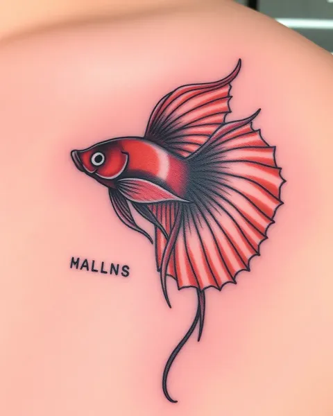 Conceptions de tatouages de poisson-betta pour minimalistes et audacieux