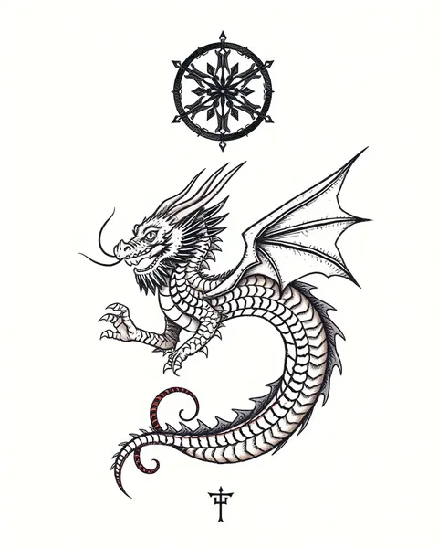 Conceptions de tatouages de symbolisme de dragon et révélations de leur sens