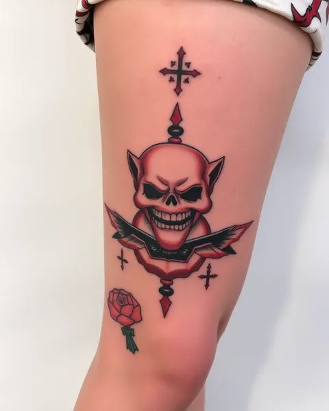 Concepts de Tatouage au-dessus du Genou Uniques