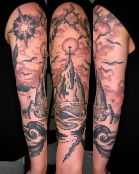 Concepts de tatouage de manche infernal pour des individus courageux