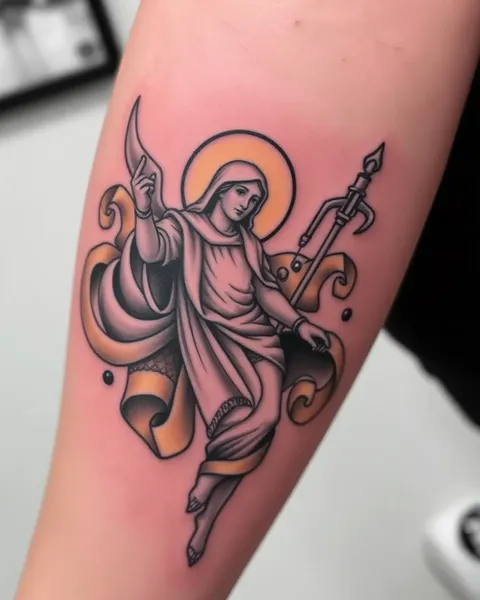 Concepts et significations de tatouage de l'archange saint Michel