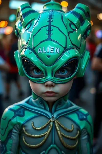 Costume d'alien pour fille, costume inspiré de l'inspiration de l'espace