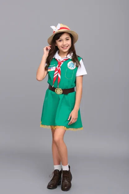 Costume de Cadette des Scouts pour adolescents