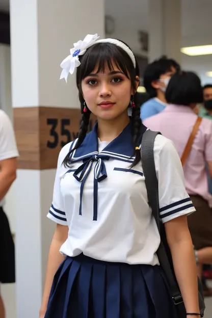 Costume de fille d'école pour la culture pop japonaise