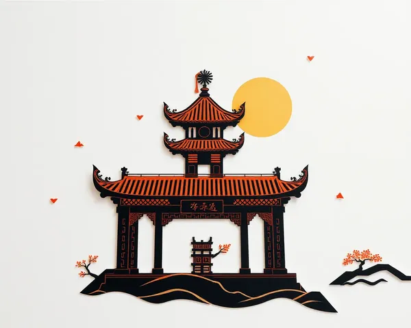 Coupures de papier artistiques en PNG : Art chinois