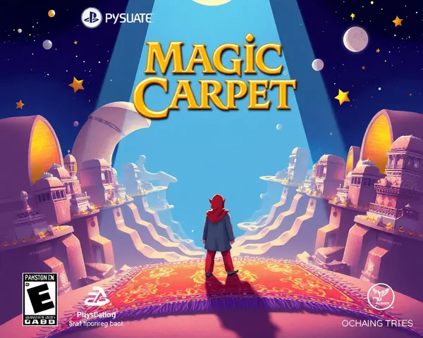 Couverture graphique PNG de PS1 de tapis magique