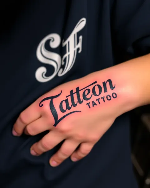 Coût détaillé du tatouage de lettres SF