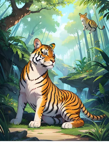 Créatures de jungle illustrent des images fantastiques