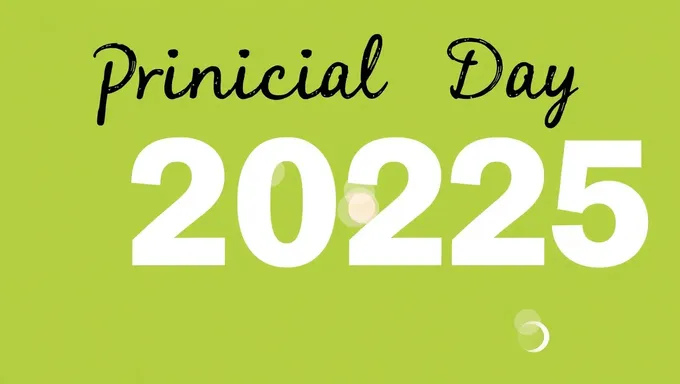 Célébrations du Jour du Principal 2025 Programmées